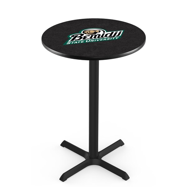 42" Blk Wrinkle Bemidji State Pub Table